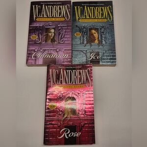 V.C. Andrews Shooting Stars Series Books 1-3 Cinnamon, Ice, Rose Paperback Books